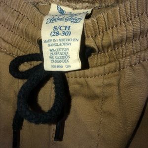 Khaki faded glory joggers